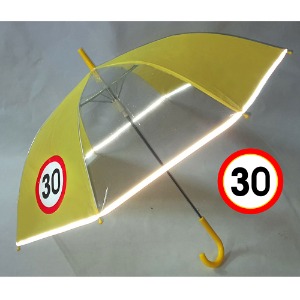 키르히탁 60 속도제한 30 반사띠 안전발광우산 (노랑)